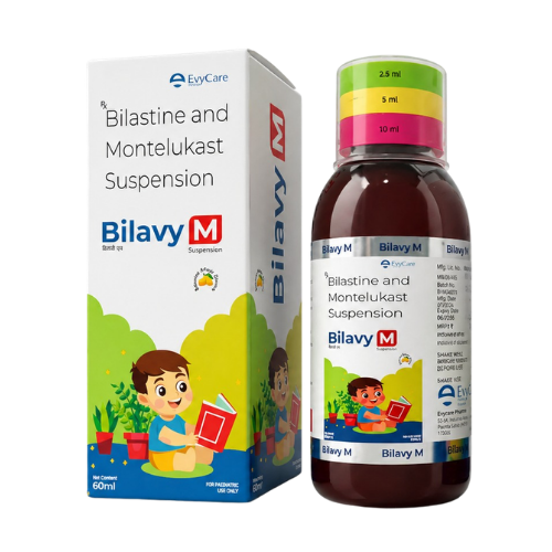 Bilastine 10mg + Montelukast 4mg syrup