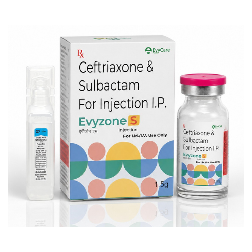 Ceftriaxone 1000mg + Sulbactam 500mg Injection
