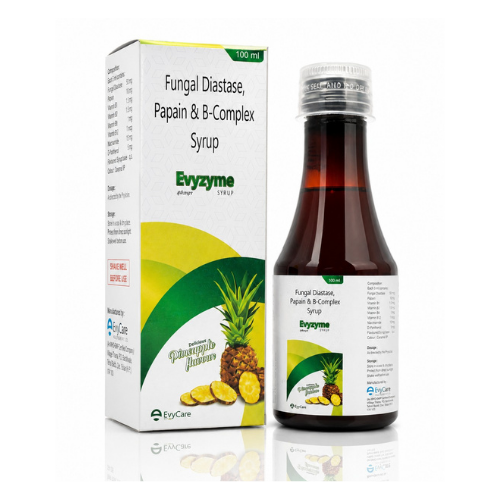 Fungal Diastase + Papain + B Complex Syrup with Monocarton