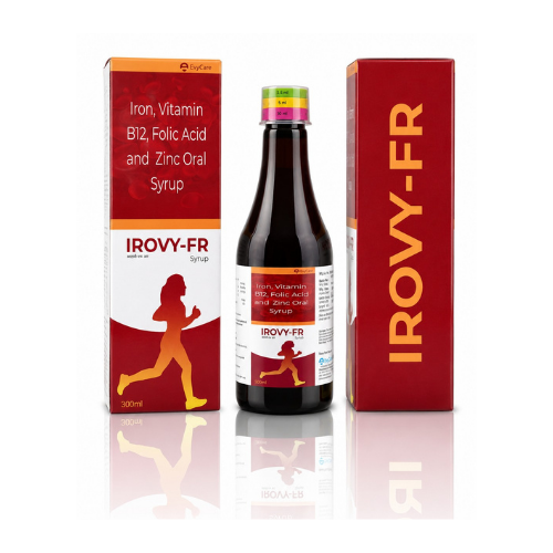 Elemental Iron 50mg + Vitamin B12 7.5mcg + Folic Acid 0.5mg + Elemental Zinc 7mg Syrup with Monocarton