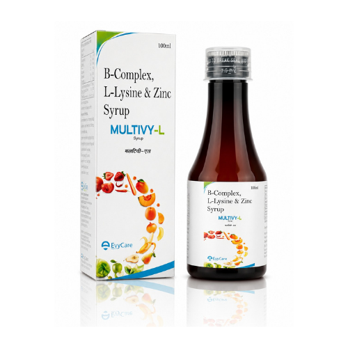 B-Complex + L-Lysine + Zinc Syrup with Monocarton