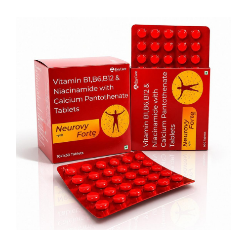 Vitamin B1,B6,B12 & Niacinamide With Clacium Pantothenate Tablets