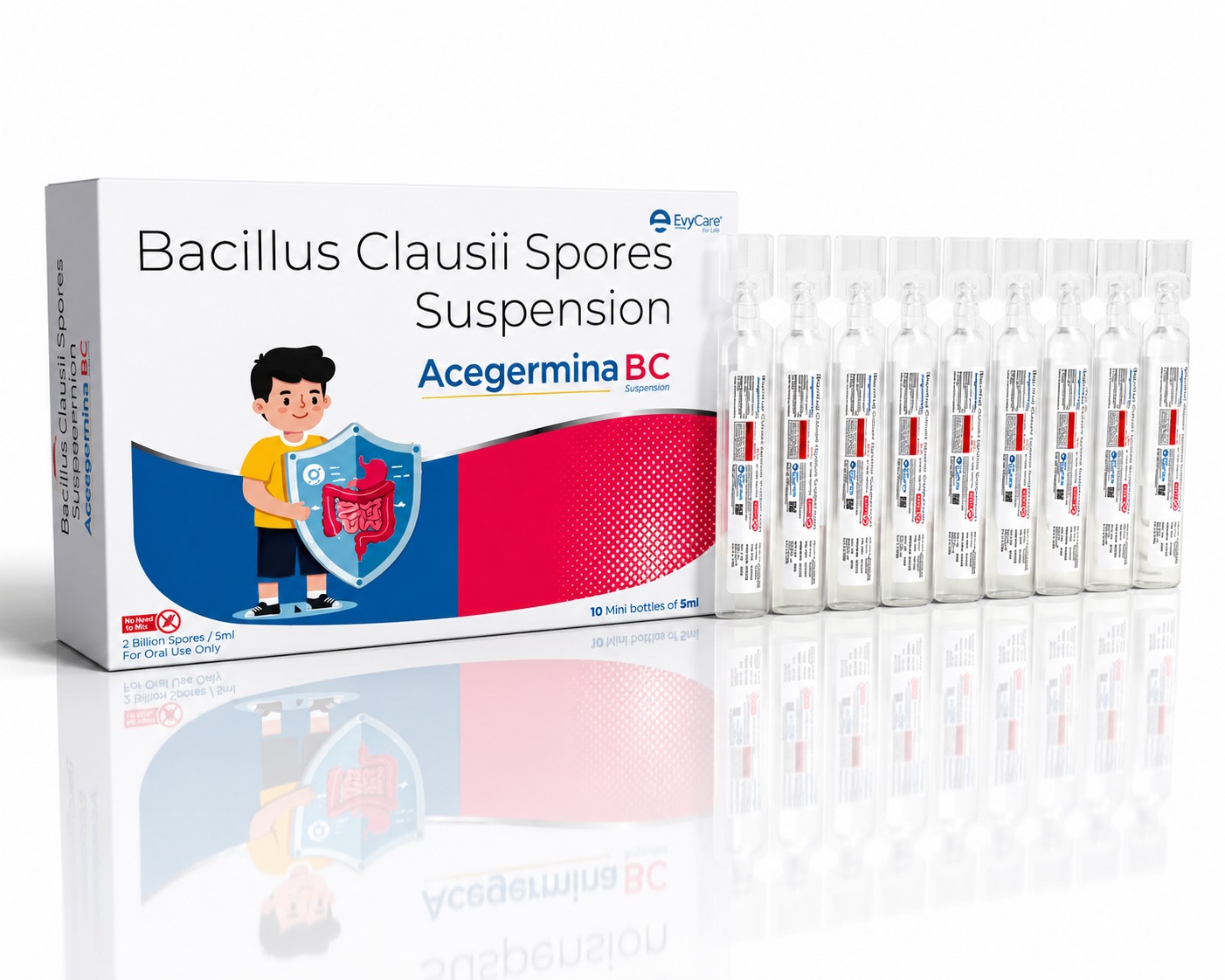 Bacillus Clausii Spores IHS 2x109 Spores Purified Water