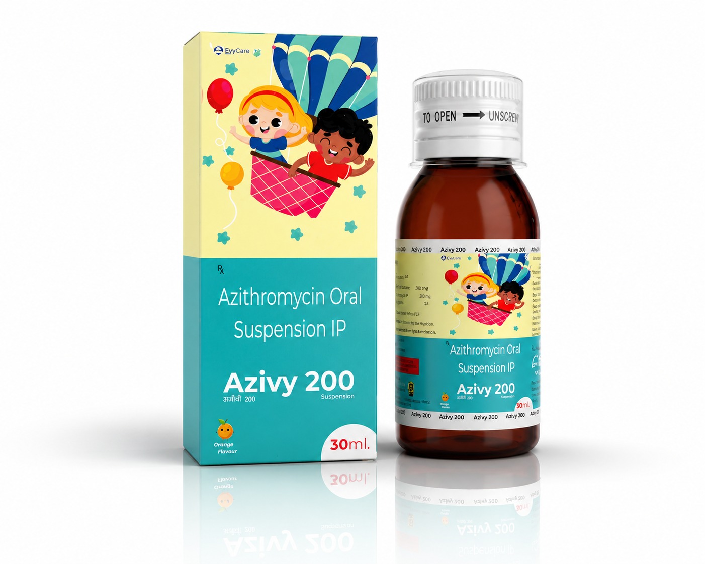 Azithromycin 200mg Oral Suspension With Monocarton