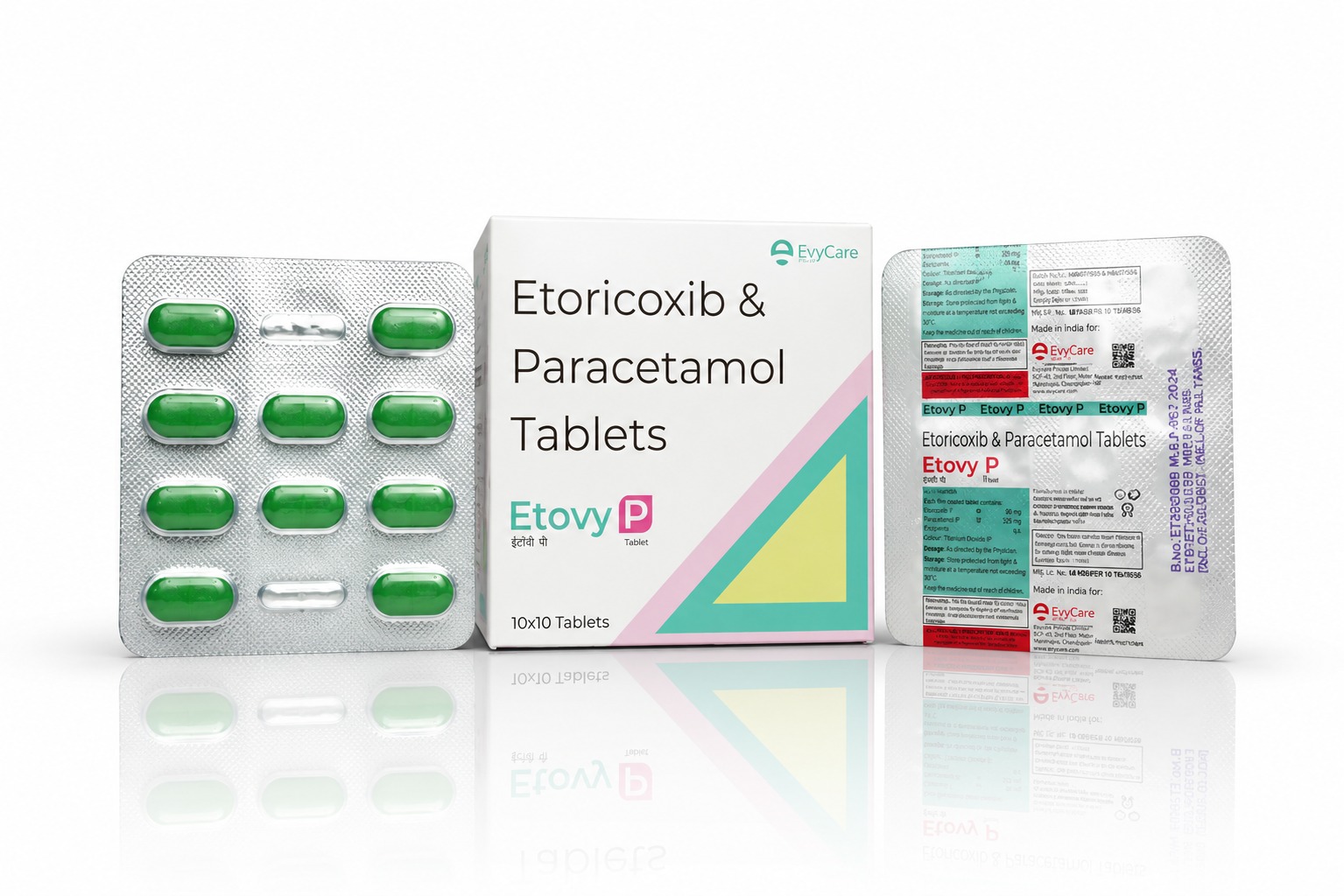 Etoricoxib 60mg + Paracetamol 325mg Tablets