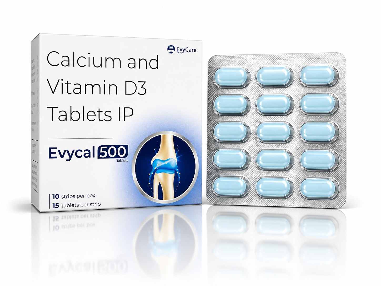 Calcium Carbonate 1250mg + Vitamin D3 250 I.U Tablets