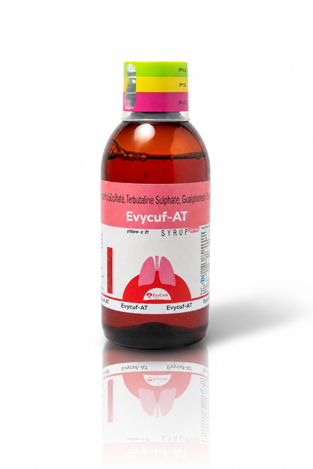 Ambroxol HCL 15mg + Terbutaline Sulphate 1.25mg + Guaiphenesin 50mg + Menthol 2.5mg