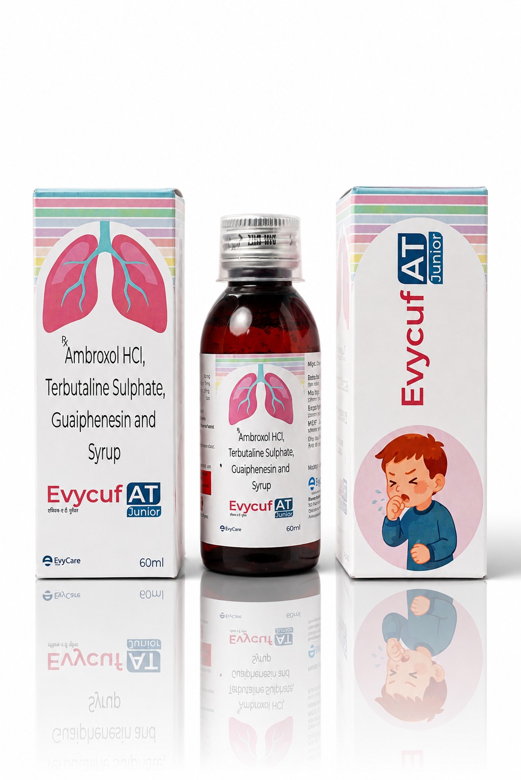 Ambroxol HCL 10mg + Terbutaline Sulphate 0.5mg + Guaiphenesin 25mg
