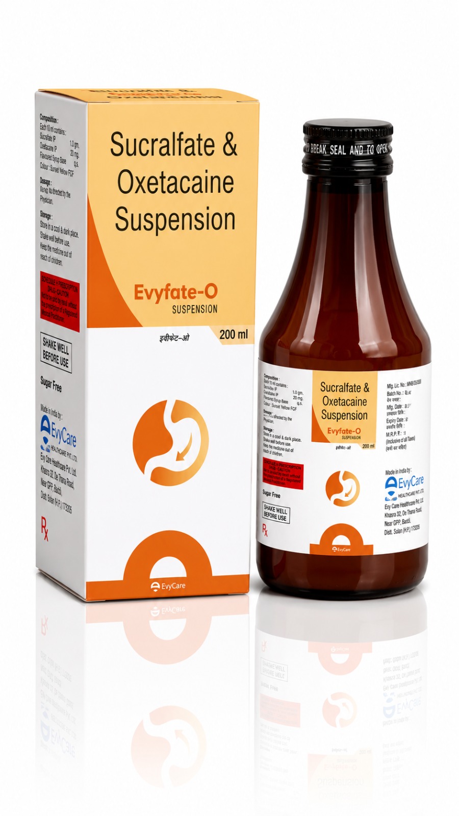 Sucralfate 1gm + Oxetacaine 20mg Suspension With Monocarton