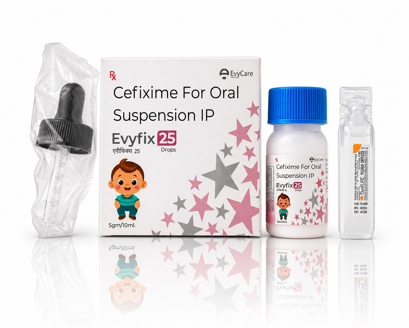 Cefixime 25mg Drops with Dropper and Monocarton