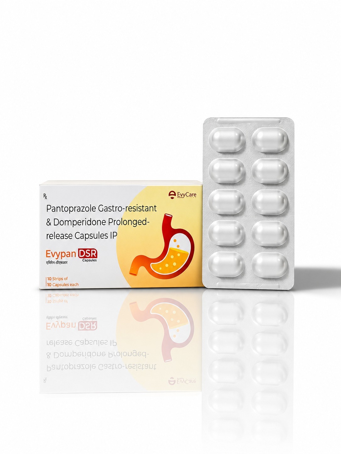 Pantoprazole Sodium 40mg + Domperidone 30mg SR Capsules