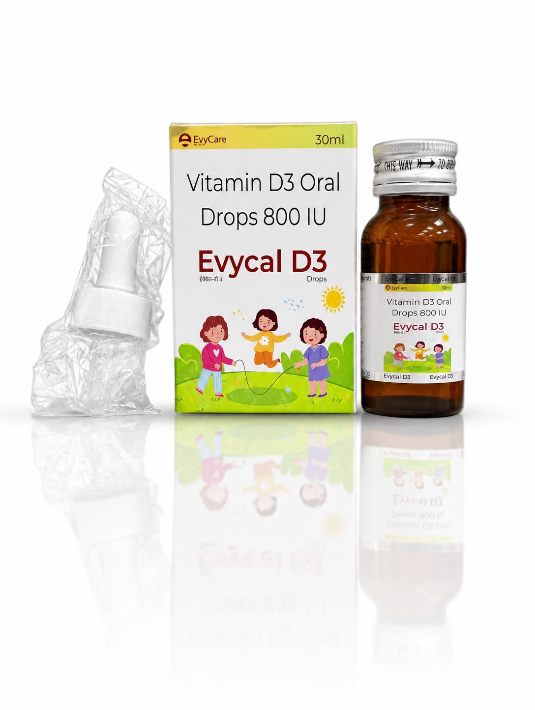 Vitamin D3 800 I.U Drops with Dropper and Monocarton