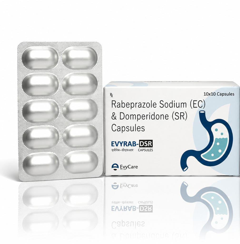 Rabeprazole 20mg + Domperidone 30mg SR Capsules