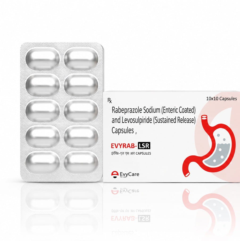 Rabeprazole Sodium 20 mg + Levosulpiride 75 mg
