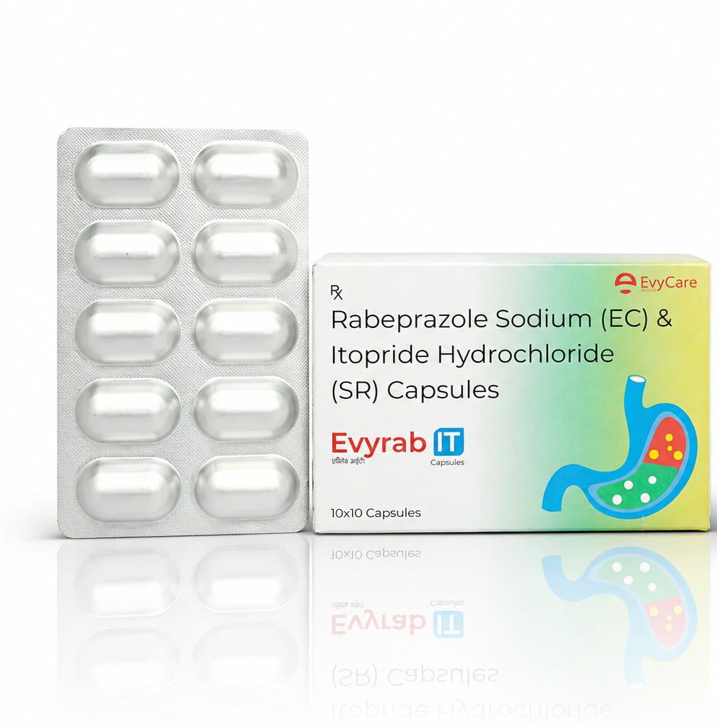 Rabeprazole 20mg Capsule + Itopride Hydrochloride 150mg Capsule